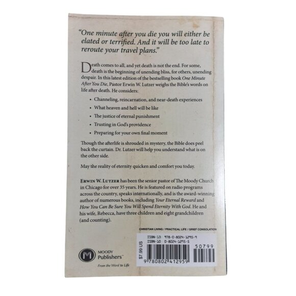 One Minute After You Die By Erwin W. Lutzer Paperback - Picture 2 of 8